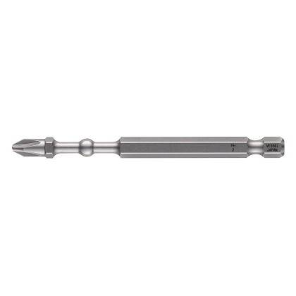 Vessel Tools Usa IBPH290P10K | IMPACT BALL Torsion Bit PH2x90 10 Piece (Bulk)