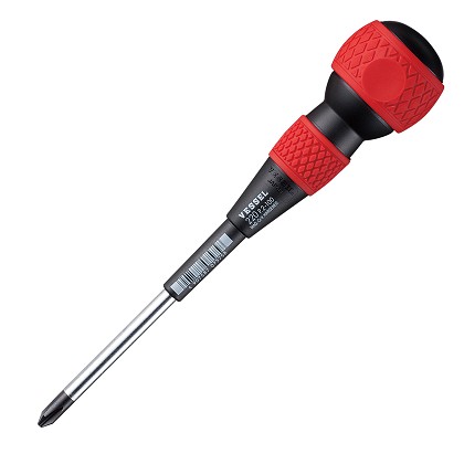 Vessel Tools Usa Inc 220P2100 | Ball Grip Screwdriver MAG Philips Tip
