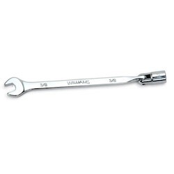 Williams 11900 | High Polish Chrome Finish Flex Combination Wrench 3/8