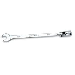 Williams 11902 | High Polish Chrome Finish Flex Combination Wrench 1/2
