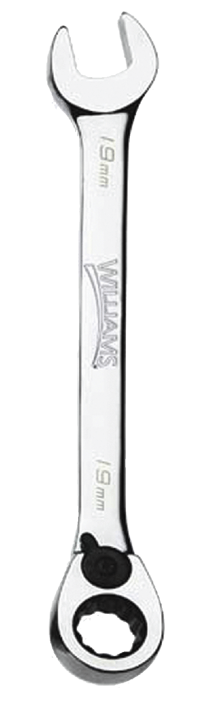 Williams 1209MRC | Reversible Ratcheting Comb Wrench, Metric, 12 Point 9 mm