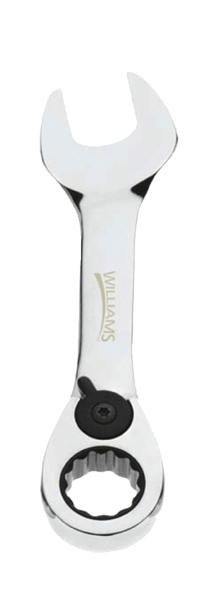 Williams 1217MRCS | 17 mm Stubby Reversible Ratcheting Combination Wrench, 12 Point