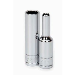 Williams 31815 | 3/8 Drive 15 mm Deep 12 Point Socket, High Polished Chrome Finish,