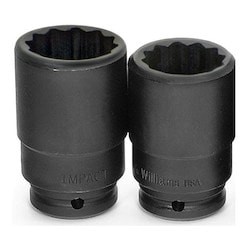 Williams 33741 | 3/4 Drive Deep Socket, High Polished Chrome Finish, 6-Point 41 mm