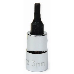 Williams 35072 | 1/4 Drive Hex Bit Socket, High Polished Chrome Finish, 5 mm