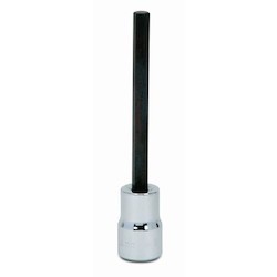 Williams 35166 | 3/8 Drive Hex Long Bit Socket, High Polished Chrome Finish 6 mm