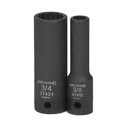Williams 37414 | 1/2 Drive 7/16 Deep Impact Socket 12 Point