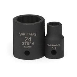 Williams 37622 | 1/2 Drive 22mm Standard Impact Socket 12 Point