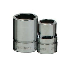 Williams B-610 | 3/8 Drive Shallow Socket, High Polished Chrome Finish, 6 Point, 5/16