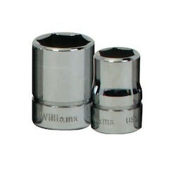 Williams B-618 | 3/8 Drive Shallow Socket, High Polished Chrome Finish, 6 Point, 9/16