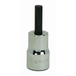 Williams BA-6A | 3/8 Drive Hex Bit Socket, High Polished Chrome Finish, 3/16