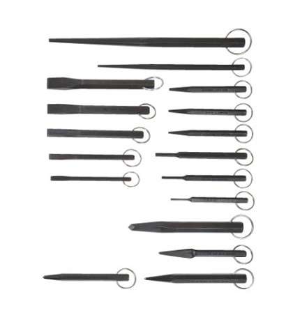 Williams JHWPC-17-TH | 17 PC Punch/Chisel Set