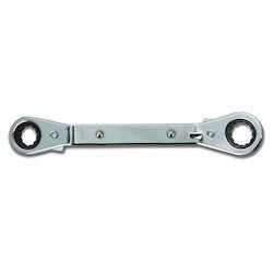 Williams RBO-1618 | Double Head 25 Degree Reversible Offestcheting Offset Box Wrench, 12 Point, 1/2 X 9/16