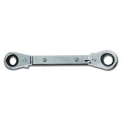 Williams RBO-2630 | Double Head 25 Degree Reversible Offestcheting Offset Box Wrench, 12 Point, 13/16 X 15/16