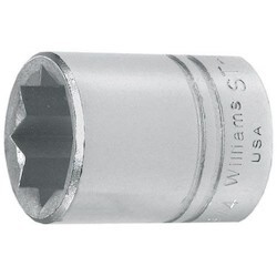 Williams ST-830 | 1/2 Drive Shallow Socket, 8- Point, 15/16
