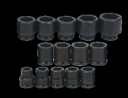 Williams WS-6-10HA | 3/4 Drive Shallow Impact Socket Set, 6-Point, SAE, 10 Pieces, Black Industrial Finish