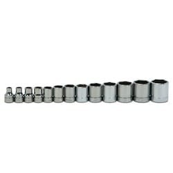 Williams WSB-13HRC | 3/8 Drive Shallow Socket Set, 6 Point, 13 Pieces