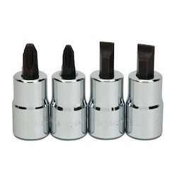 Williams WSSSP-4RC | 1/2 Drive 4 Piece Scrwedriver Bit Socket Set on Clip Rail