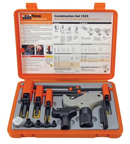 Anglo American Tools 1025 | Universal Combo External / Internal 6PC Thread Repair Kit