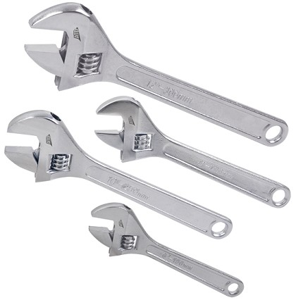 ATD Tools 425 | 4 Pc. Adjustable Wrench Set