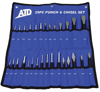 ATD Tools 729 | 29 Pc. Punch & Chisel Set