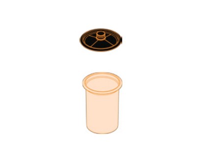 Devilbiss 802220 | 9 OZ/265 ml Cup 125 Micron Lid Kit 50 DPV-09-125-K50