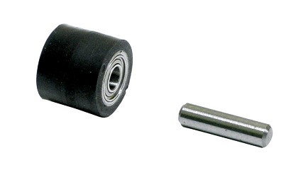 Dynabrade 11070 | Contact Wheel Assembly, 7/16 Inch Dia. x 3/8 Inch Width x 1/4 Inch Inside Dia., Crown Face, 70 Durometer Rubber