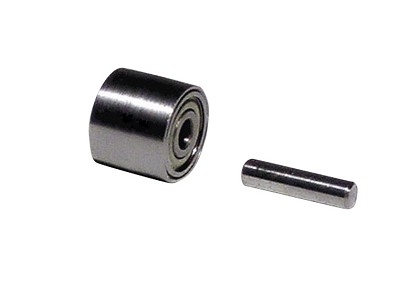 Dynabrade 11076 | Contact Wheel Assembly, 7/16 Inch Dia. x 3/8 Inch Width x 3/8 Inch Inside Dia., Crown Face, Steel