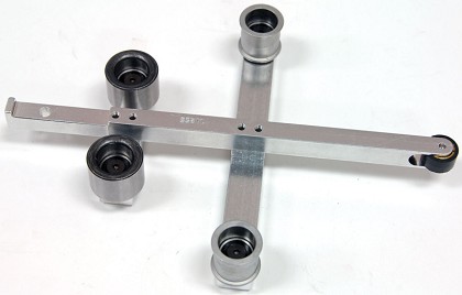 Dynabrade 11255 | Contact Arm Assembly, 5/8 Inch Diameter x 3/8 Inch Width, Rubber Wheel, with no Platen