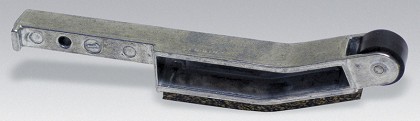 Dynabrade 11261 | Contact Arm Assembly, 5/8 Inch Diameter x 3/8 Inch Width, Rubber Wheel, Banana Arm