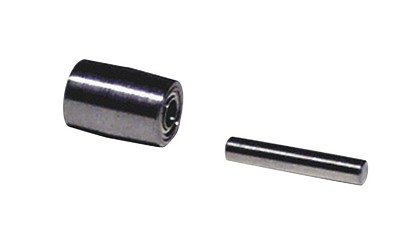 Dynabrade 11332 | Contact Wheel Assembly, 1/4 Inch Dia. x 3/8 Inch Width x 3/16 Inch Inside Dia., Crown Face, Steel