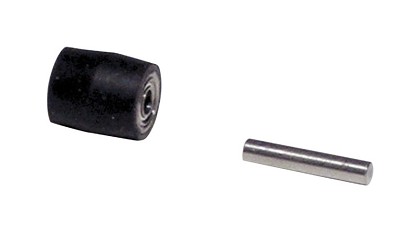 Dynabrade 11342 | Contact Wheel Assembly, 5/16 Inch Dia. x 3/8 Inch Width x 3/16 Inch Inside Dia., Crown Face, 70 Durometer Rubber
