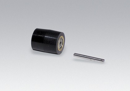 Dynabrade 15320 | Contact Wheel Assembly, 3/4 Inch Dia. x 7/8 Inch Width x 3/8 Inch Inside Dia., Crown Face, 70 Durometer Rubber