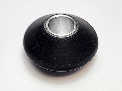 Dynabrade 15343 | Contact Wheel, 2 Inch Dia. x 1 Inch Width x 5/8 Inch Inside Dia., V-Shaped Face, 70 Durometer Rubber