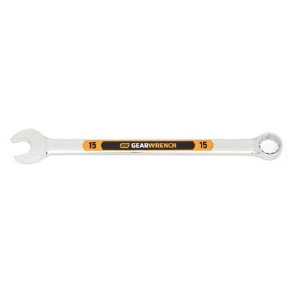 Gearwrench 81672H | 15mm 12 Point Hi-Viz Long Pattern Combination Wrench