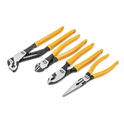 Gearwrench 82203-06 | 4 Piece PITBULL Mixed Dual Material Plier Set