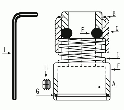 Grey Pneumatic CH8000-1 | Threaded Insert CP Air Hammers Red