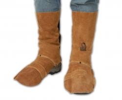 Steiner 0209R | Brown Leather Knee Leggings One Pair