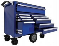 Homak BL04044105 | 44 Inch Maintenance Cart, Blue
