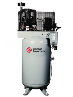 Chicago Pneumatic RCP-581VNS | 5 Horsepower Vertical Two-Stage Electric Simplex Air Compressor, 80 Gallon