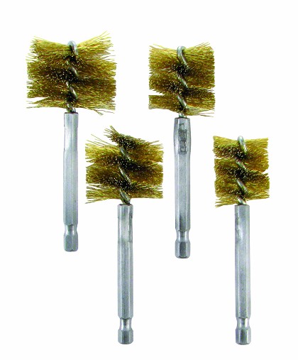 Innovative Products Of America A8038 | 4?Piece Assortment Brass Brush Set