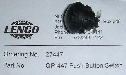 Lenco 27447 | QP-447 Push Button Switch