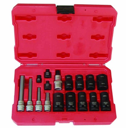 Lock Technology 4996 | Brake Caliper Socket Set 17Pc