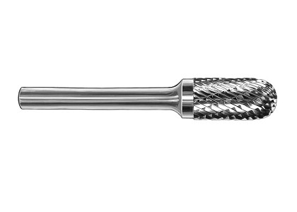 SGS Tool 12125 | Carbide Burr, SC-14, 3/16? x 5/8?, Cylindrical with Radius End