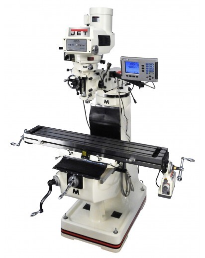 JET Tools 690068 | JTM-4VS-1 Mill With 3-Axis ACU-RITE 203 DRO (Quill) With X and Y-Axis Powerfeeds
