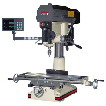 JET Tools 690159 | JTM-1050VS2 Mill With 3-Axis ACU-RITE 203 DRO (Quill) With X and Y-Axis Powerfeeds