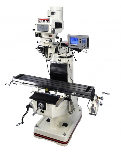 JET Tools 690400 | JTM-4VS Mill With 3-Axis ACU-RITE 203 (Knee) and Power Draw Bar