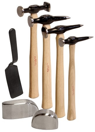 S & H Industries 22010 | 7 Piece Hammer and Dolly Kit