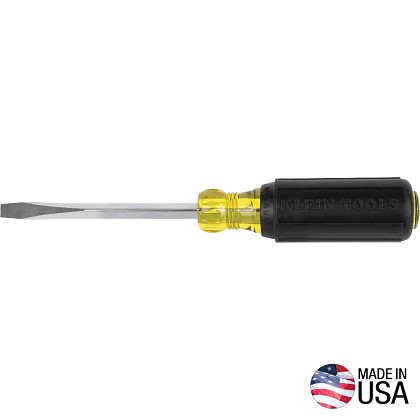 Klein Tools N600-4 | 1/4-Inch Keystone Screwdriver, 4-Inch Square Shank