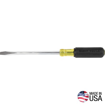 Klein Tools N600-8 | 3/8-Inch Keystone Screwdriver, 8-Inch Square Shank